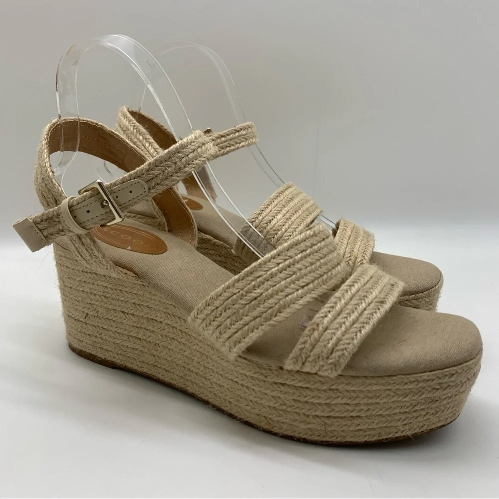 Scoop NYC Women's Jute Wrapped Wedge Sandals Size 10 NWOT - Picture 9 of 14